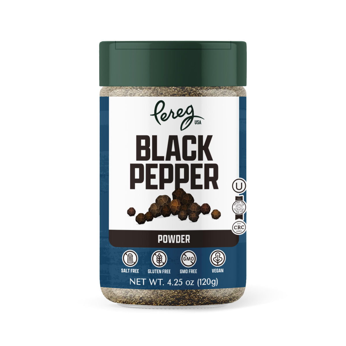 Pereg Black Pepper, Fine Ground - 4.2 oz